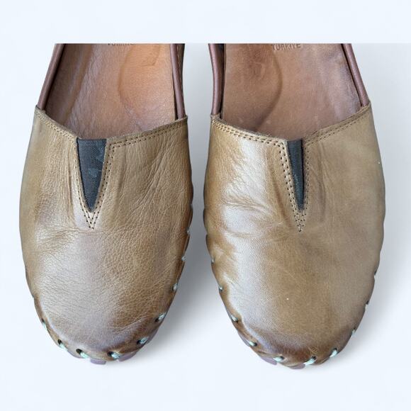 Spring Step Kathaleta Brown Slip On Leather Comfort Flats Arch Support size 41 - Picture 7 of 10